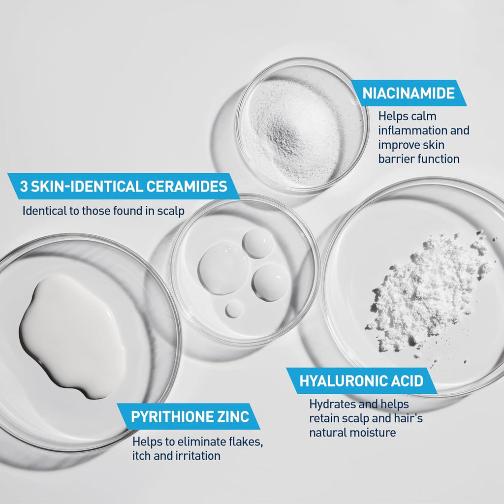CeraVe Hydrating Anti Dandruff Conditioner with Hyaluronic Acid. 9oz | 0.5% Pyrithione Zinc Dandruff Treatment with Niacinamide That Helps Eliminate Flakes and Reduce Itchy Scalp. Sulfate-Free